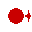filled pin with an arrow pointing to the right